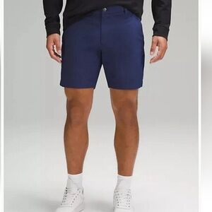 Lululemon ABC classic-fit shorts navy blue LM7A535